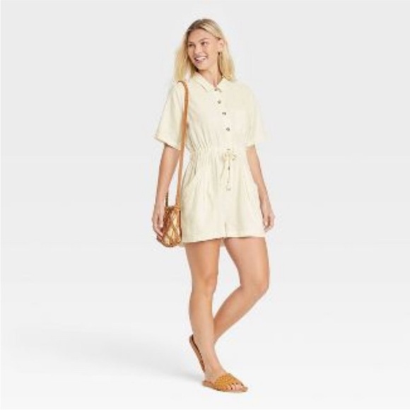 Universal Thread Linen Romper - Picture 4 of 8